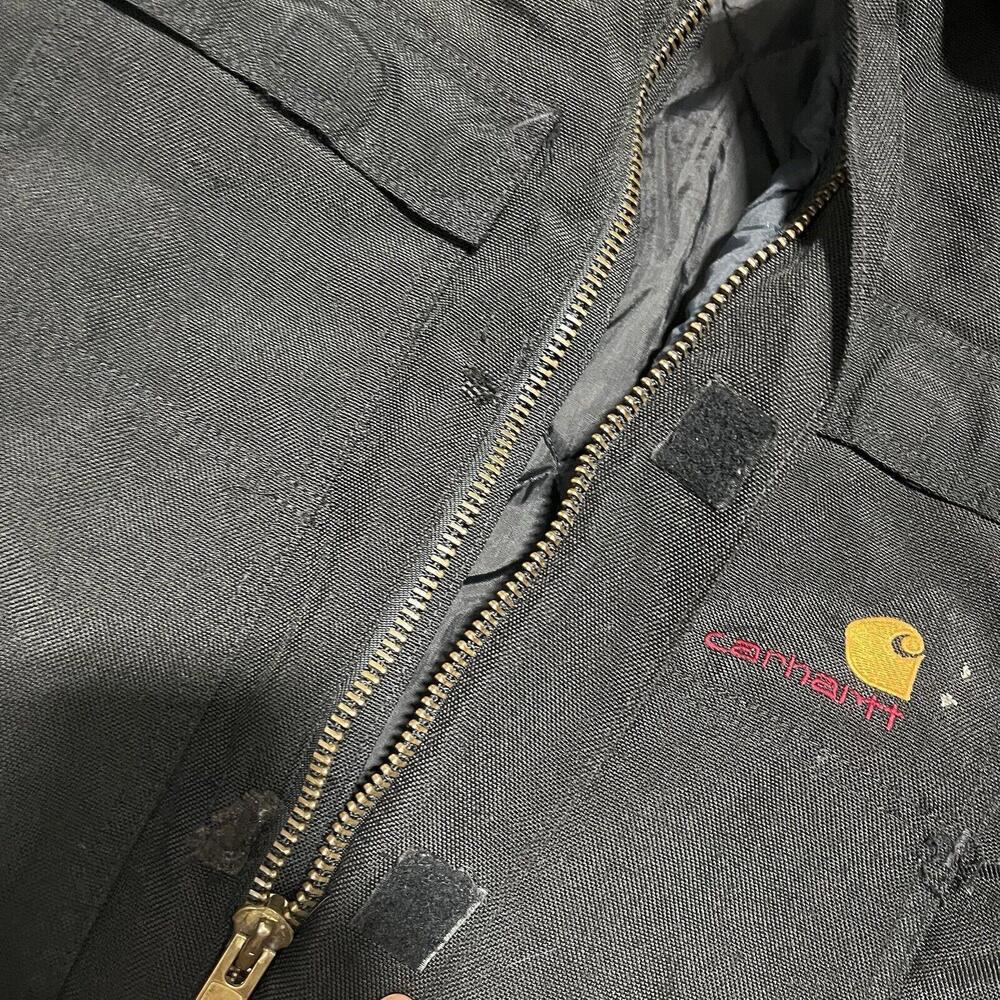 Vintage Carhartt Chore Black Jacket Size XL Union Made - Picture 4 of 7